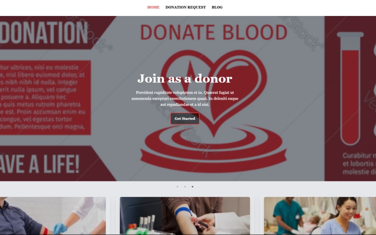 Blood Donation Web App (BLDonors)
