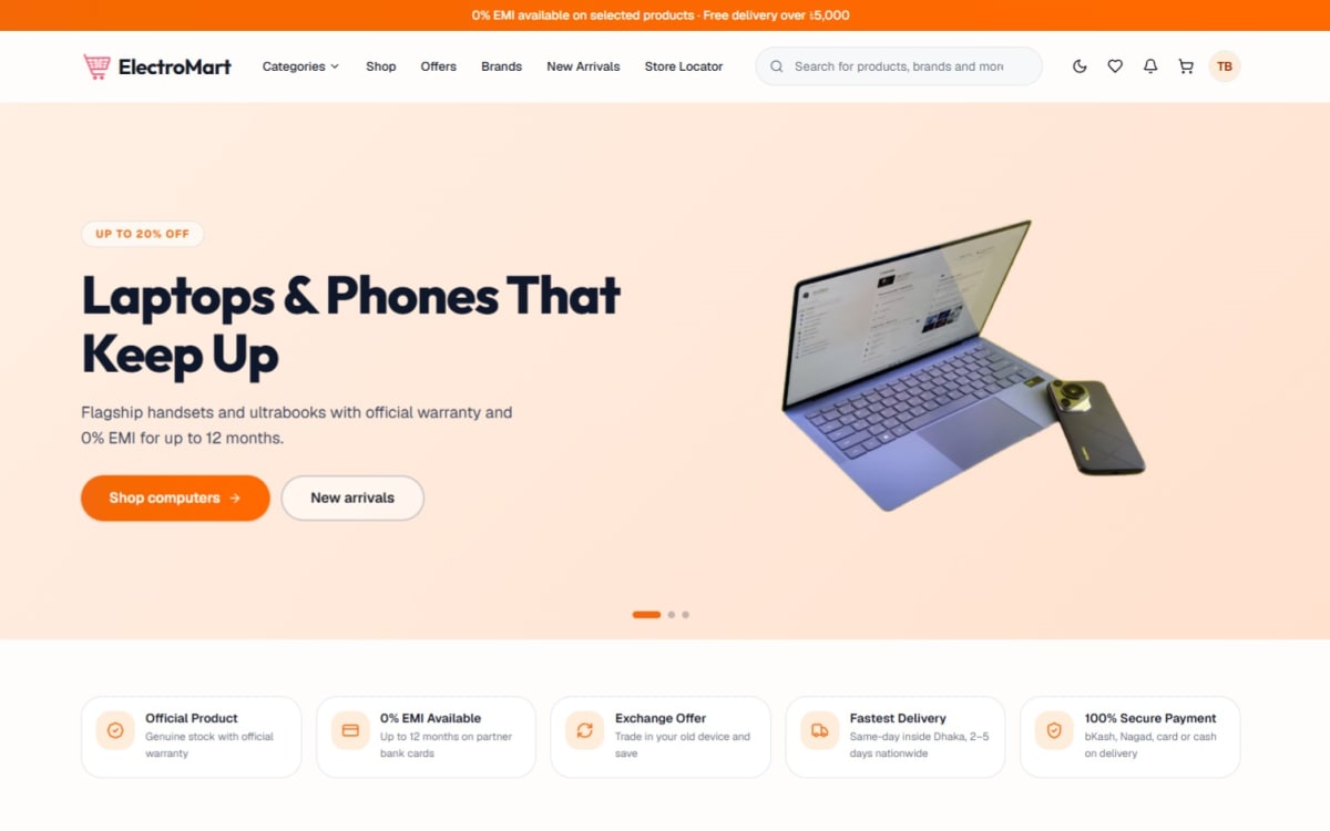 ElectroMart — Full-Stack E-Commerce Platform