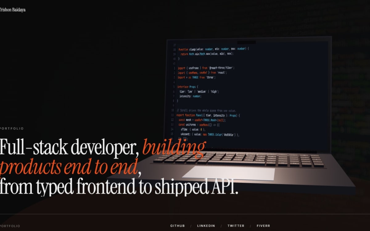 Aether — WebGL Portfolio & CMS